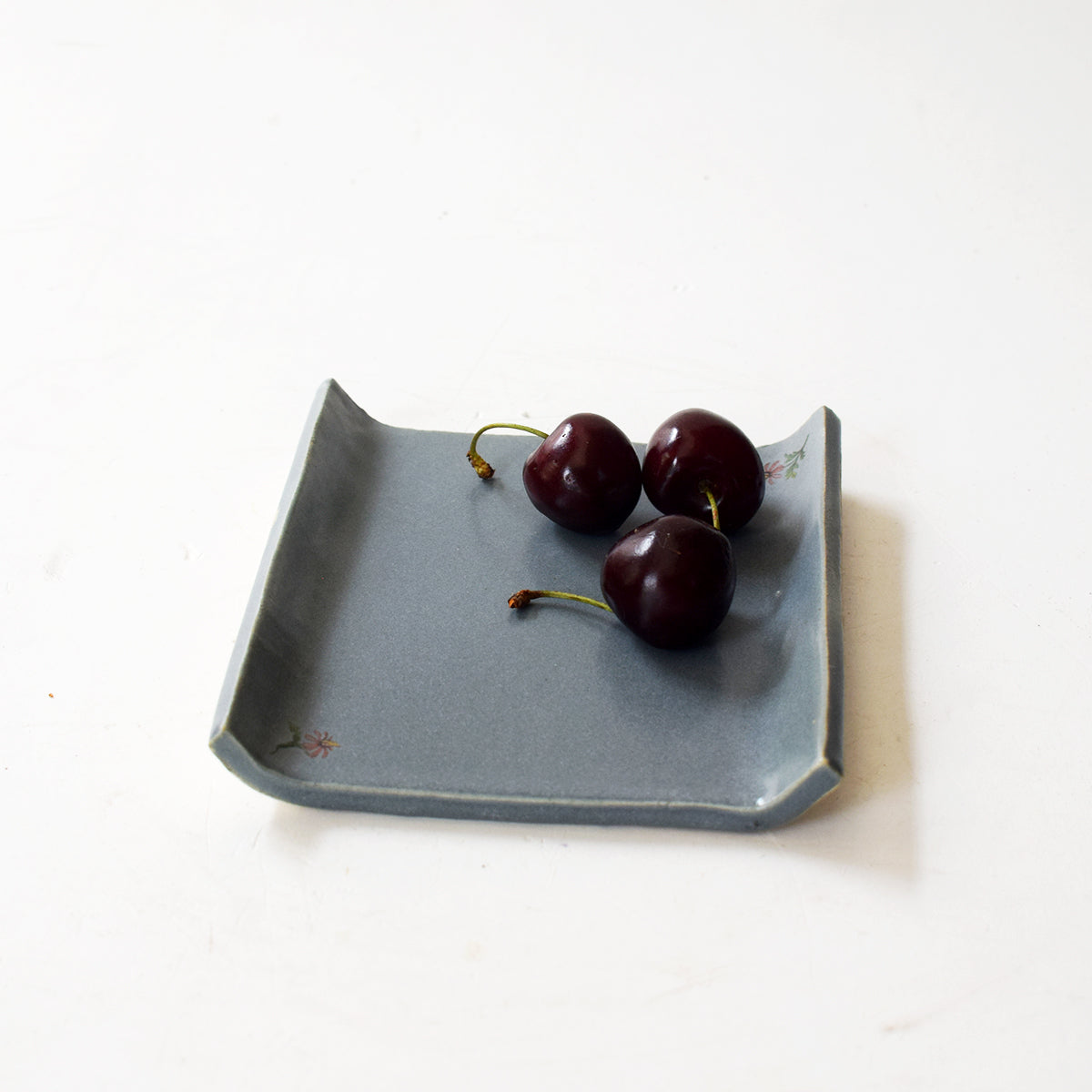 Square Canape Plates Boho Eclectic Railroad (Set of 4)