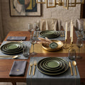 Green Dinner Setting