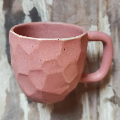 Faceted Cup and Saucer