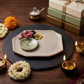 Flower ensemble Pooja Plate