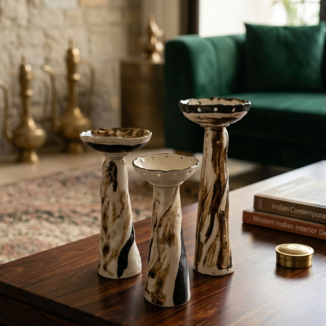 Tall Tea Light Holders (Set of 3)