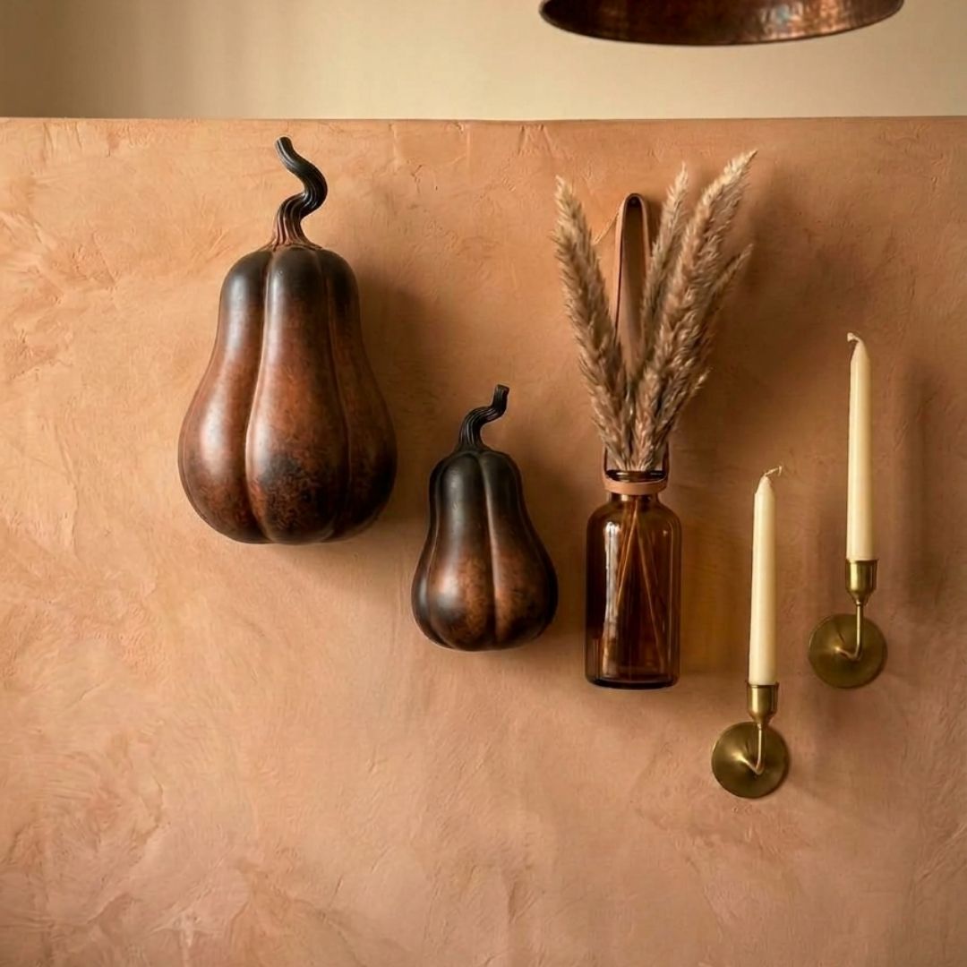 Wall Pumpkin Set of 2