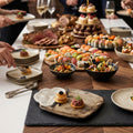 Cotton Sqaure Canape Plates (Set of 2)