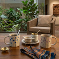 Botanicals Hexagonal Mugs (Set of 2)