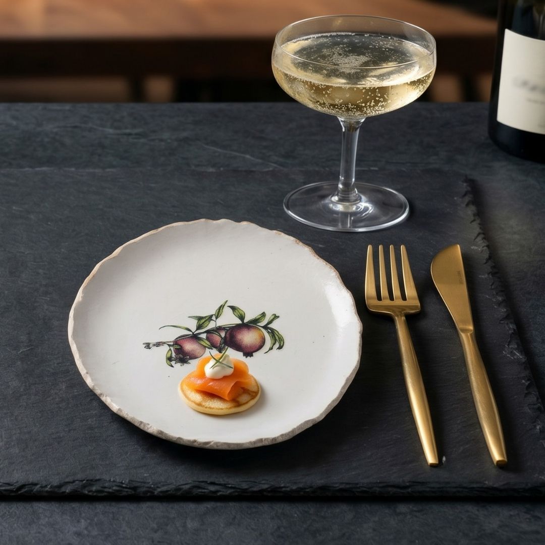 Jagged Abundance Series Snack Plate (Set of 4)
