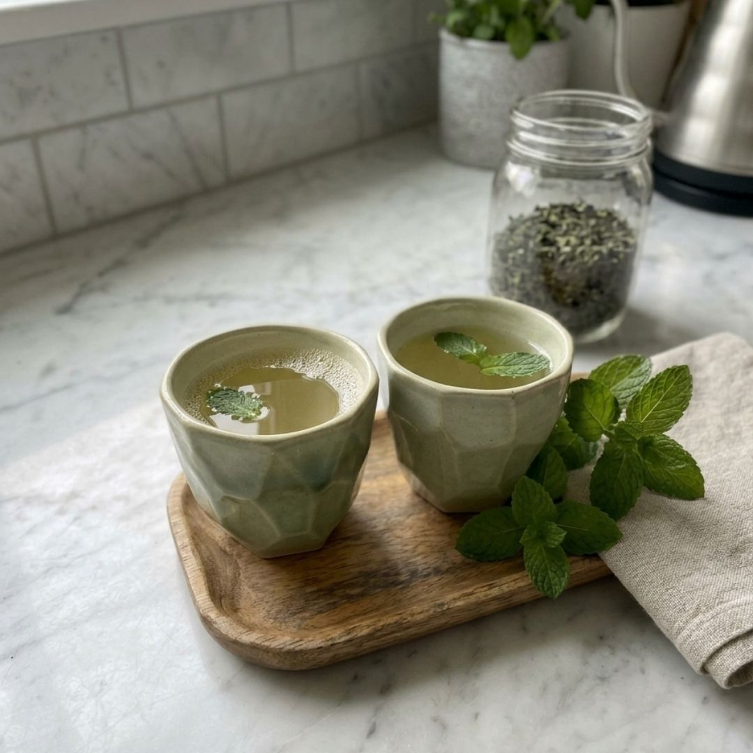 Faceted Matcha Tumblers (Set of 2)