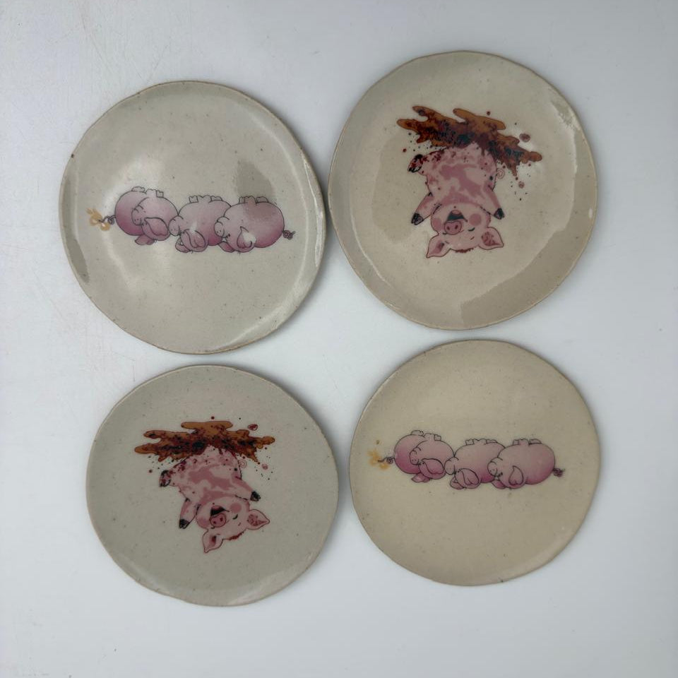Pig canapes for kids (Set of 4)
