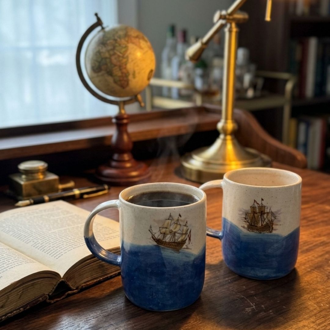 Dad ship Mugs (Tall) - Set of 2