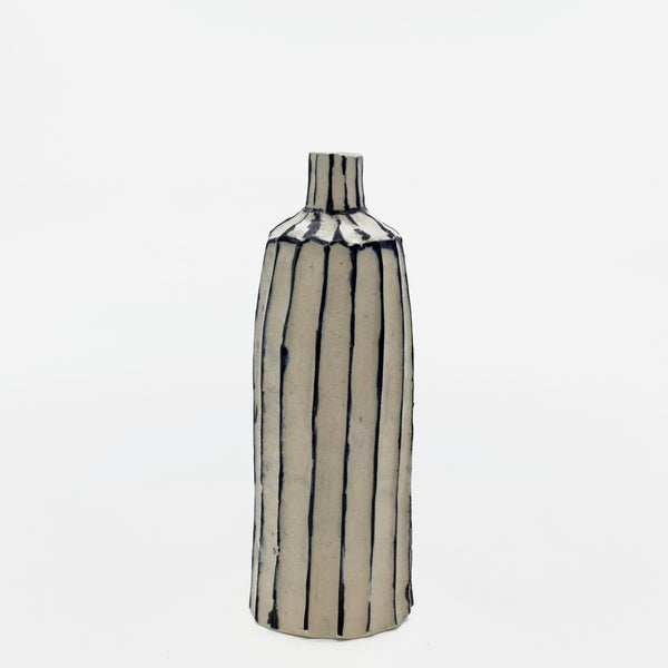 Bottle Vase with ridges