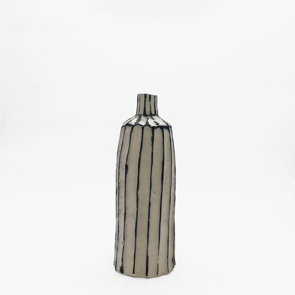 Bottle Vase with ridges