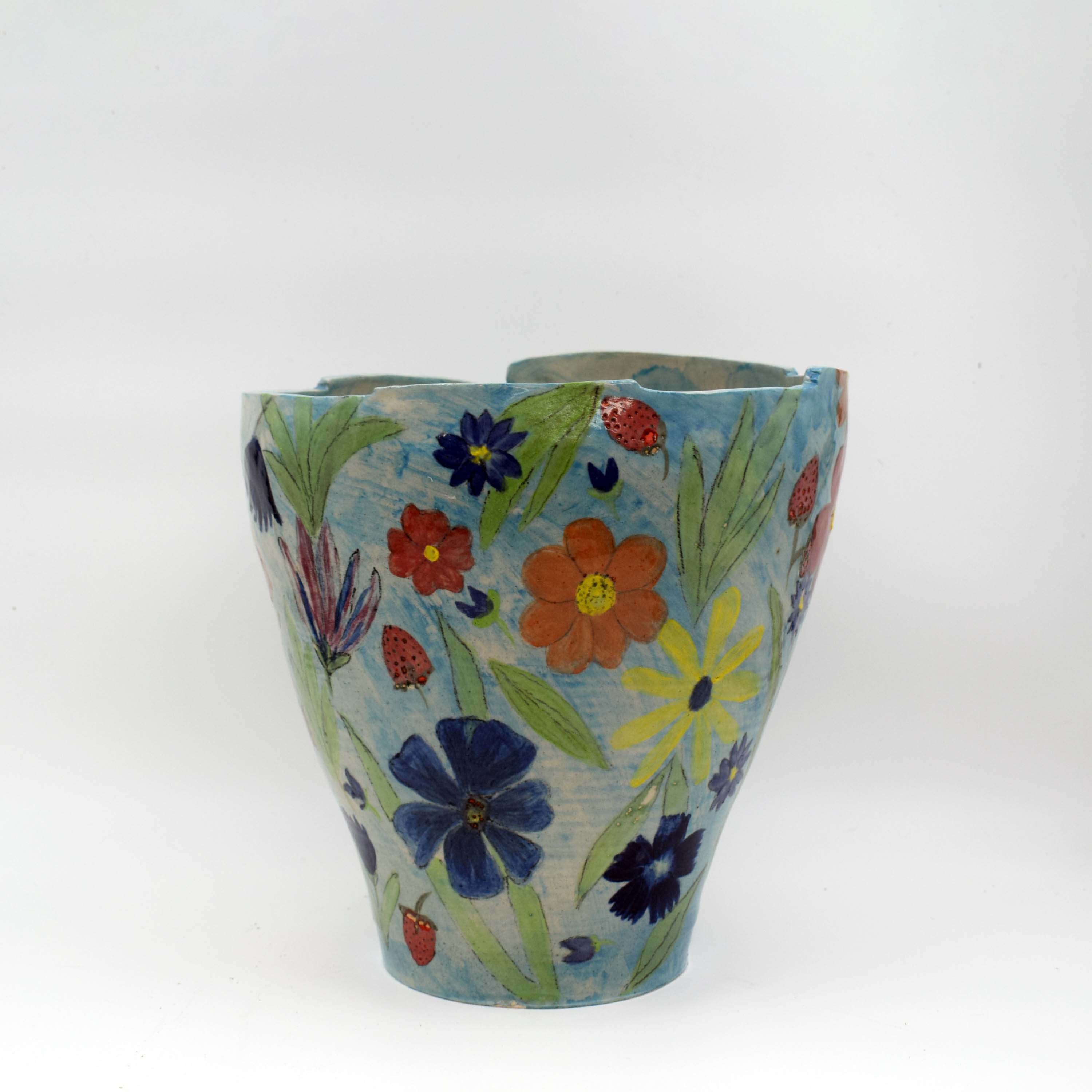 Hand-Painted Blossom Vase