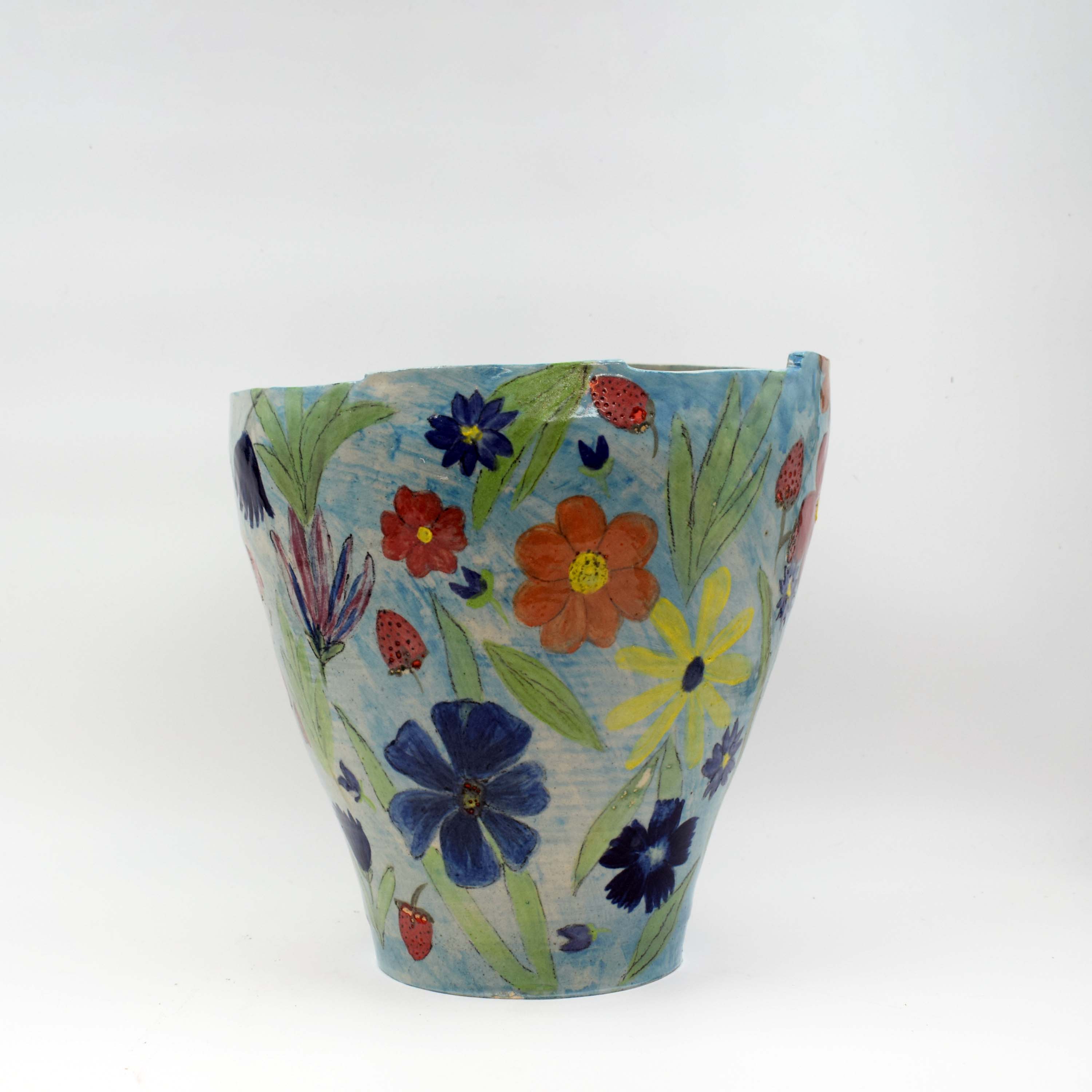Hand-Painted Blossom Vase