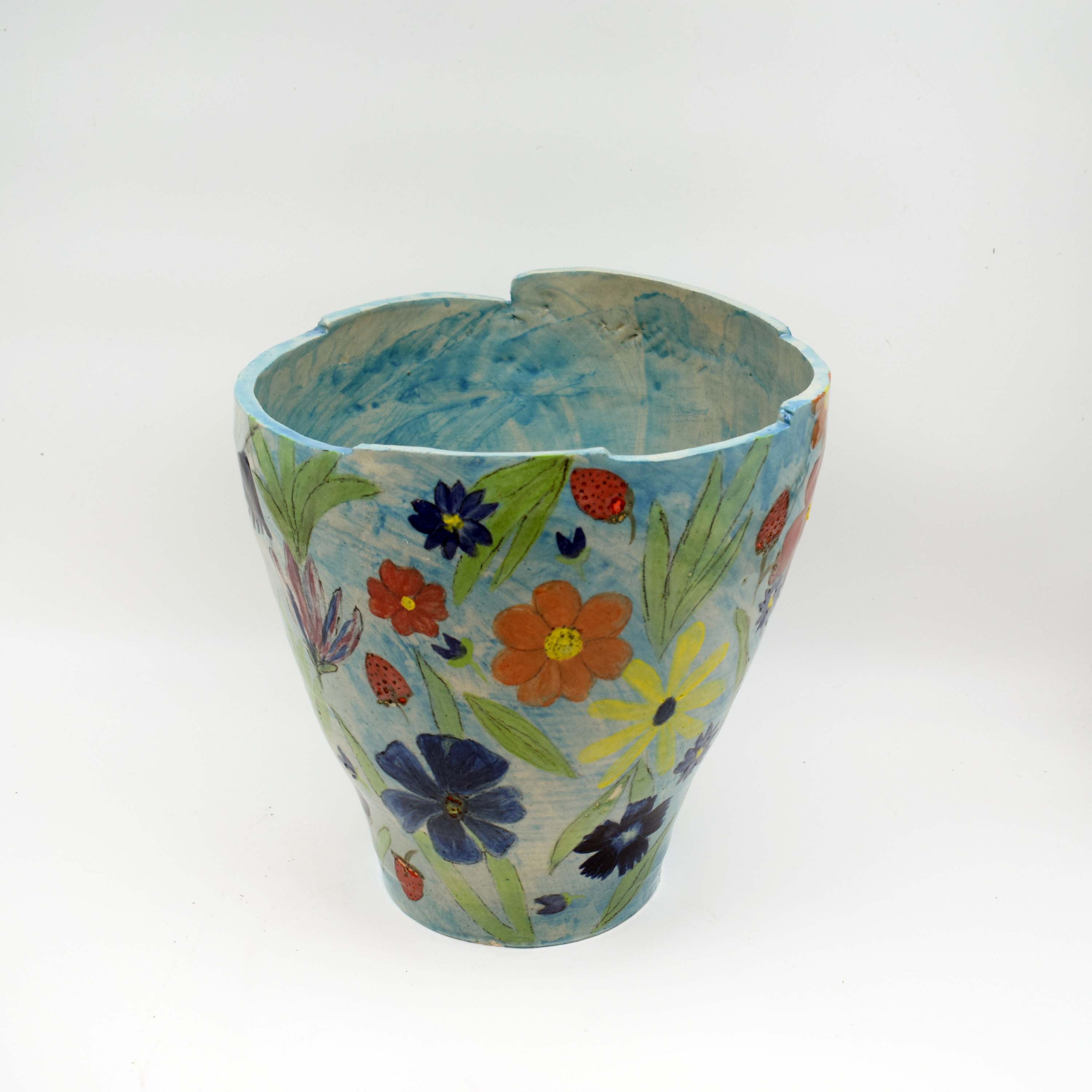 Hand-Painted Blossom Vase