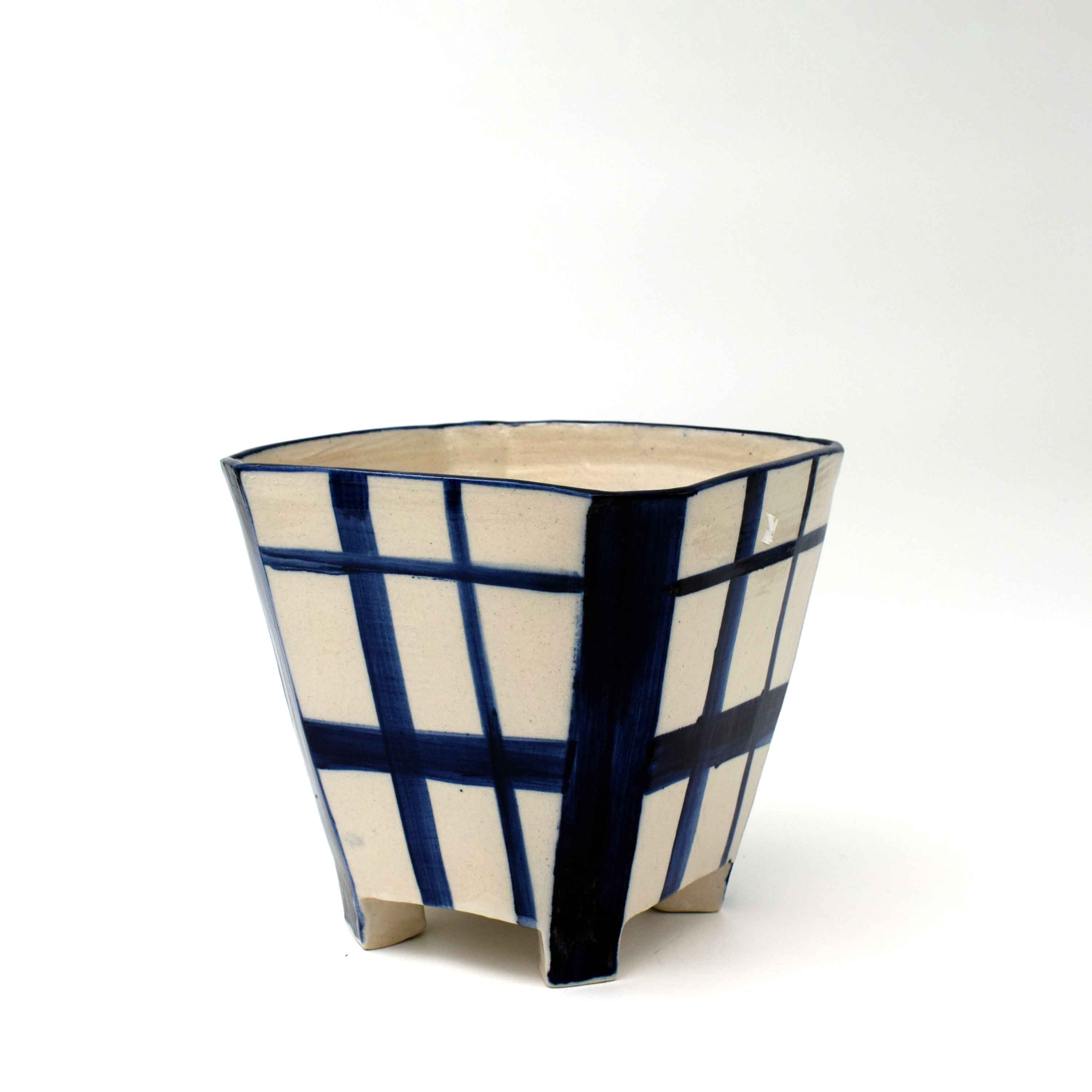 Azure Square vase