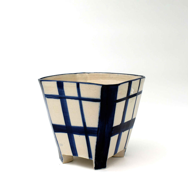 Azure Square vase