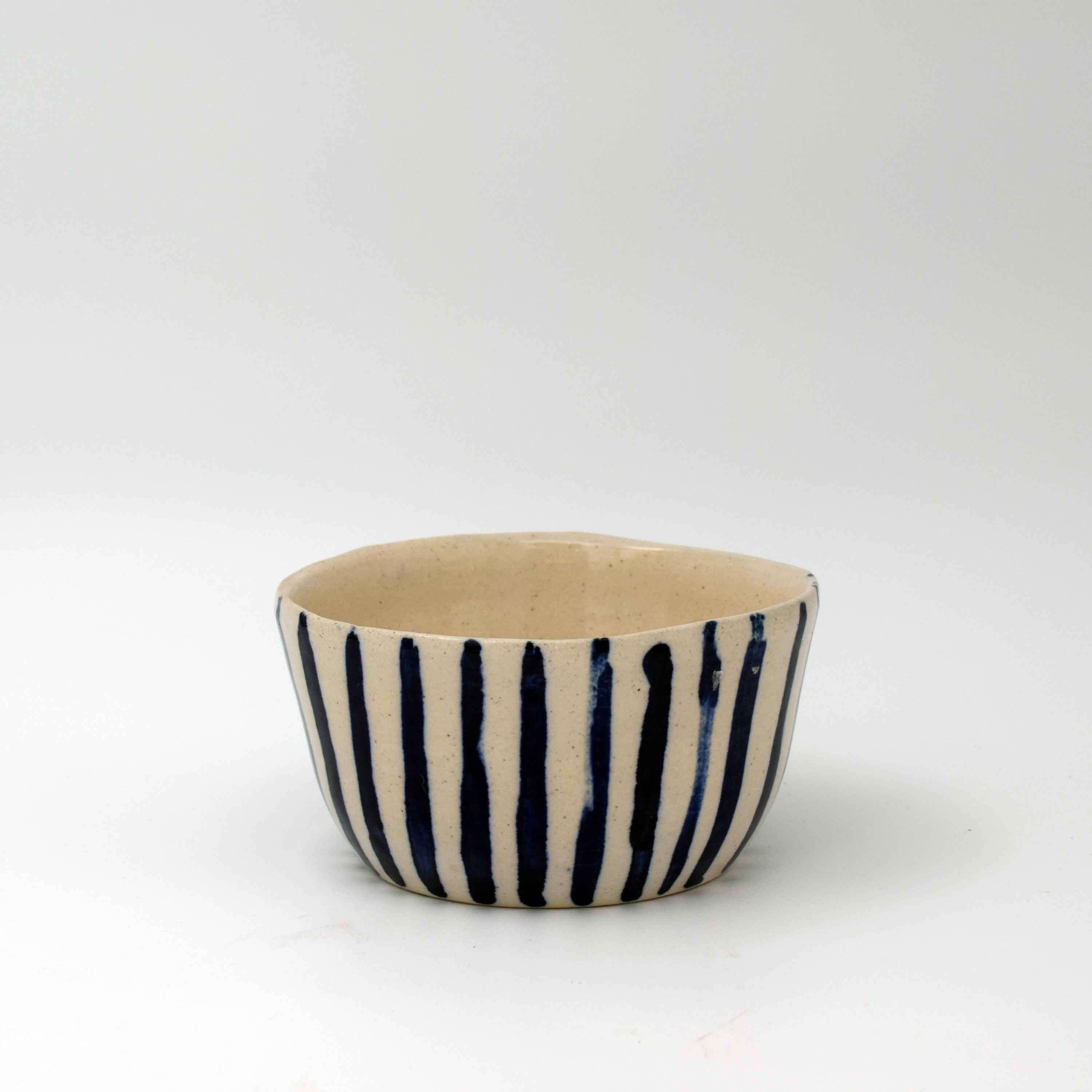 Stripe painted Bowl (Set of 2)
