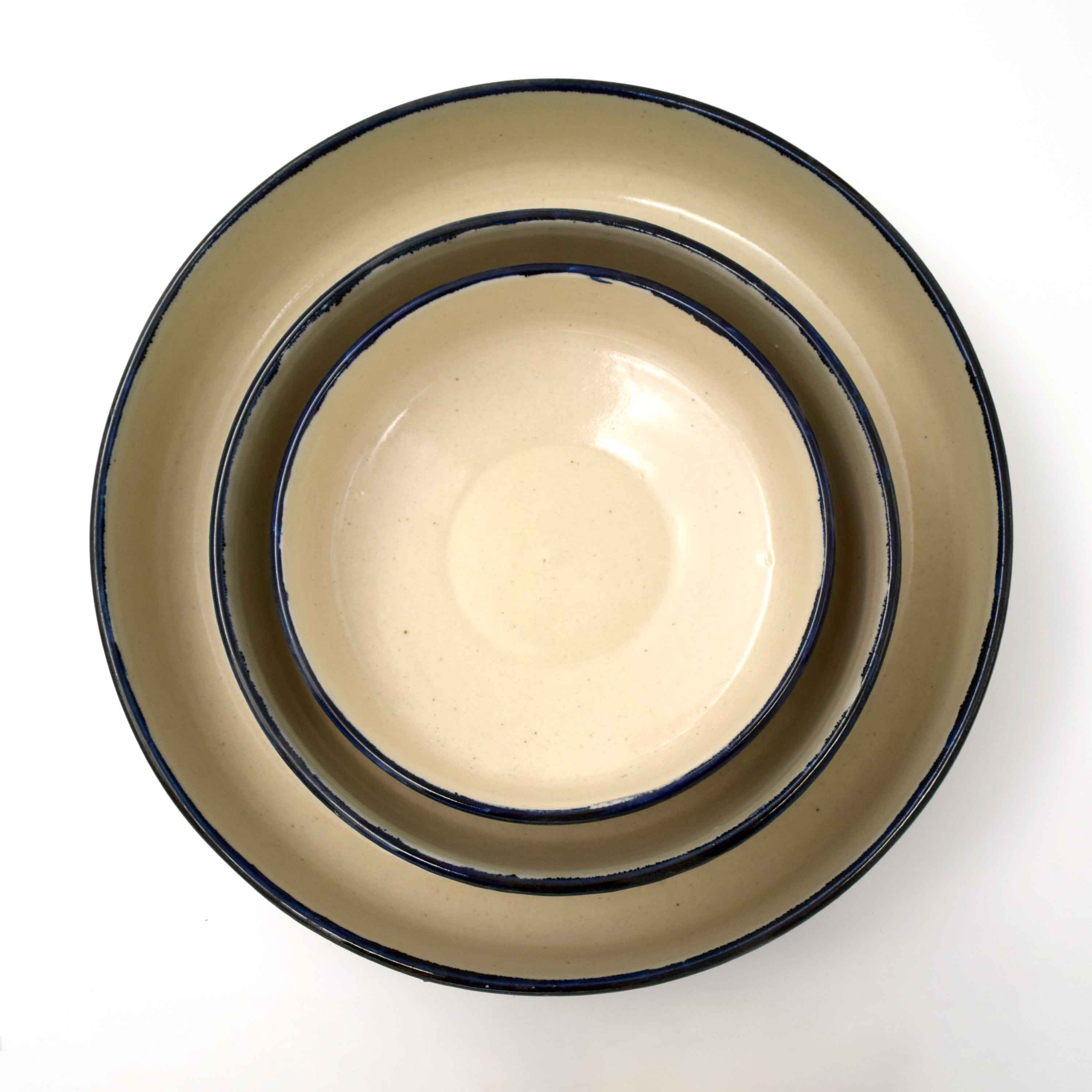 Hand Painted Bowls/serving dish (Set of 3)