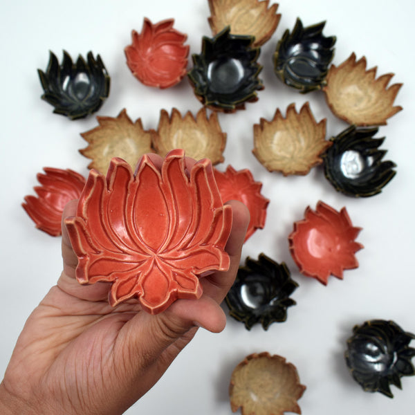 Lotus Ghee Diyas (set of 9)