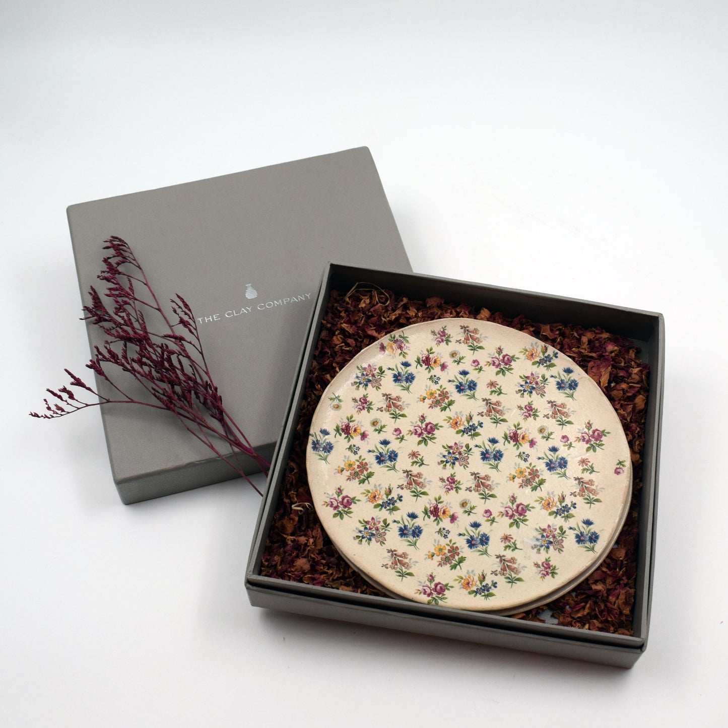 Floral plate (Pair) - 9"