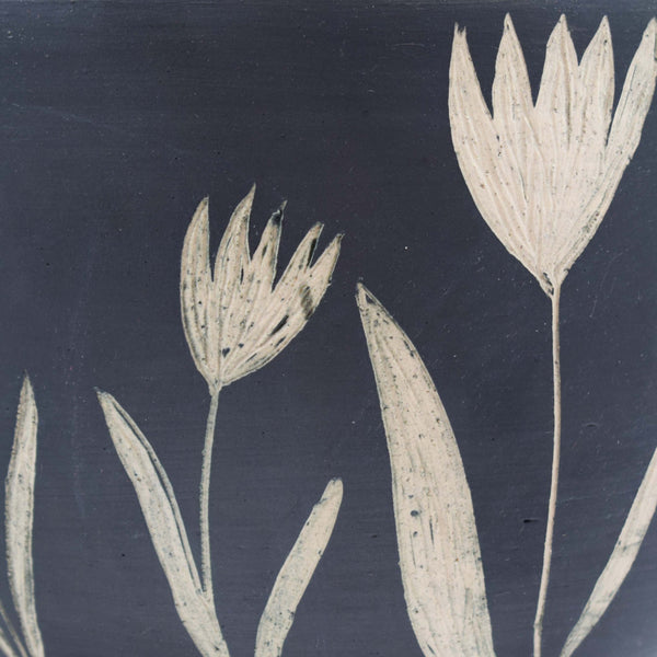 Sgraffito Lily Bowl Vase