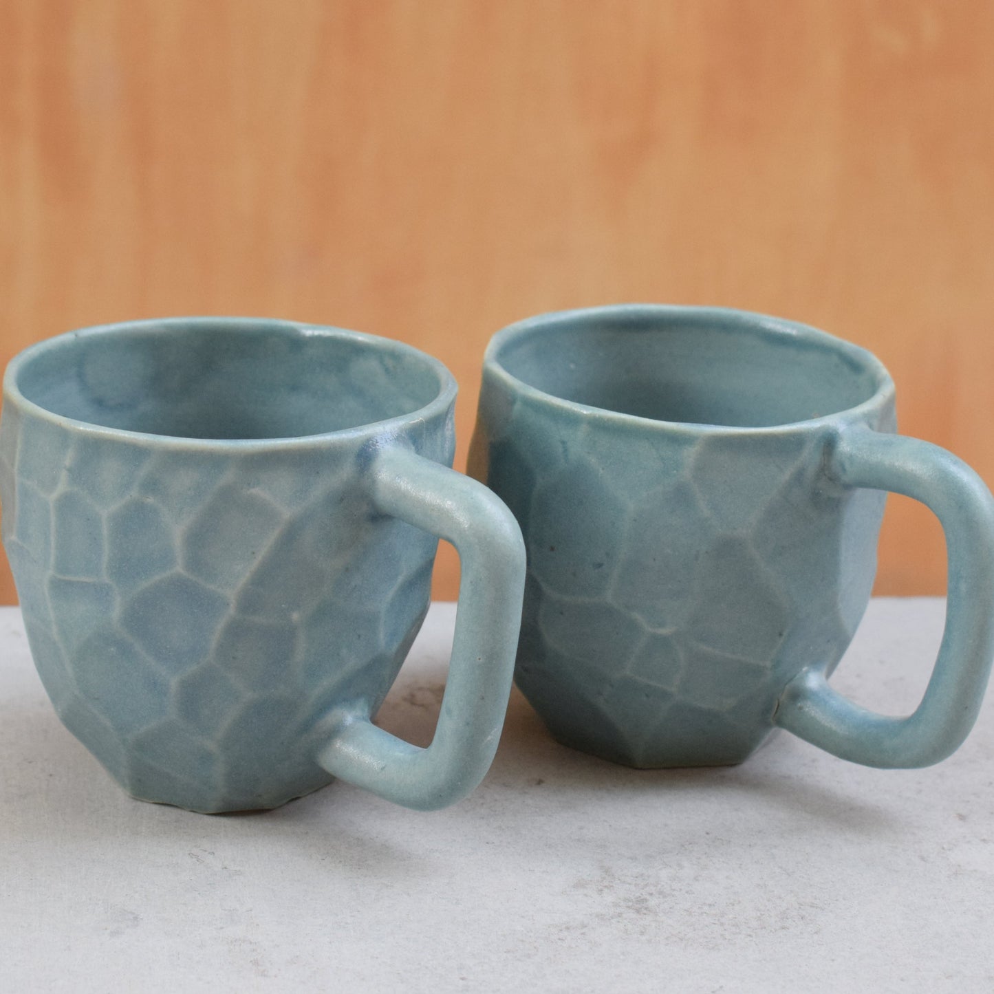 Faceted Cup and Saucer