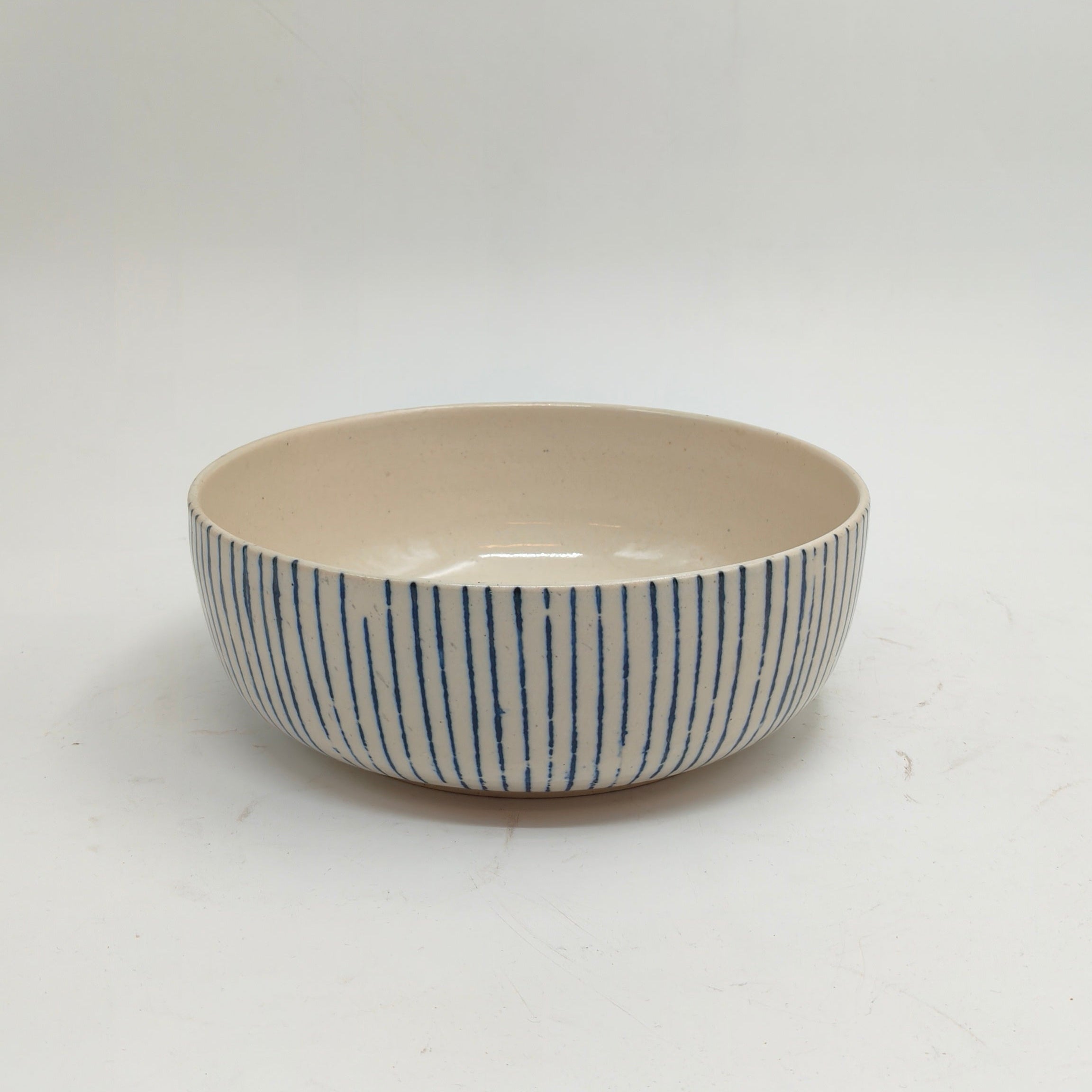 Blue Thin Stripes Bowl