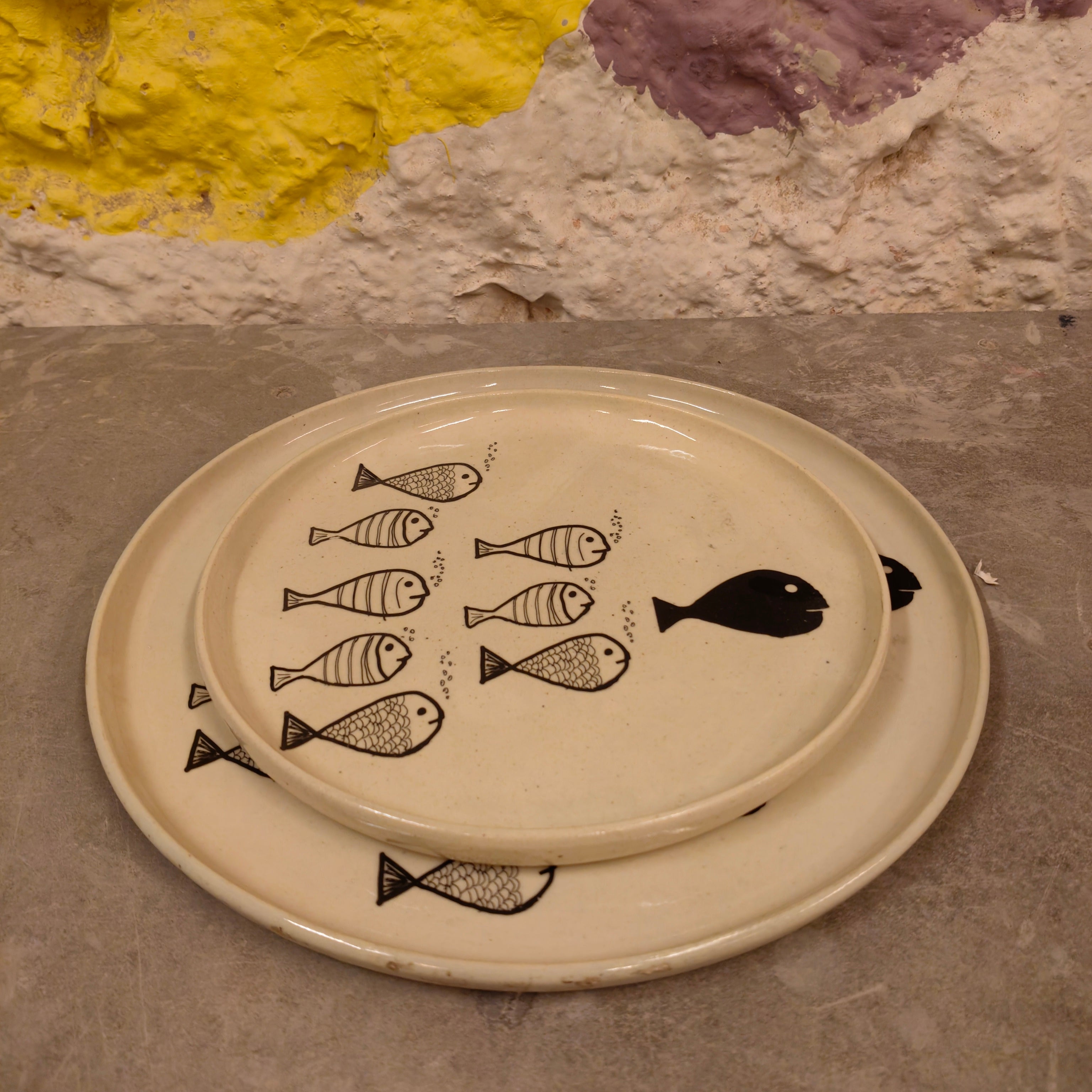 Fish Bubbles Side Plates