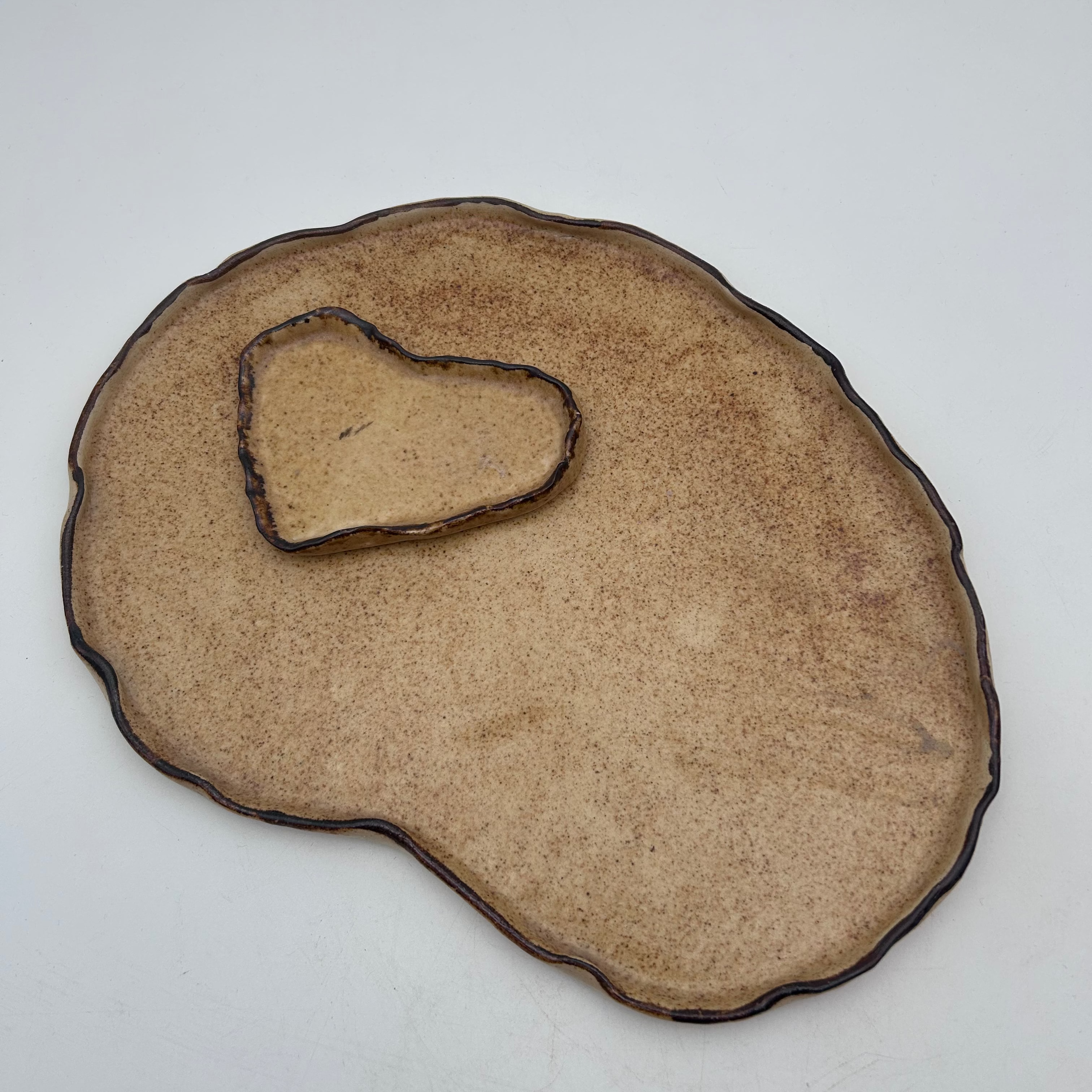 Mud Puddle Platter and Dipping Bowl