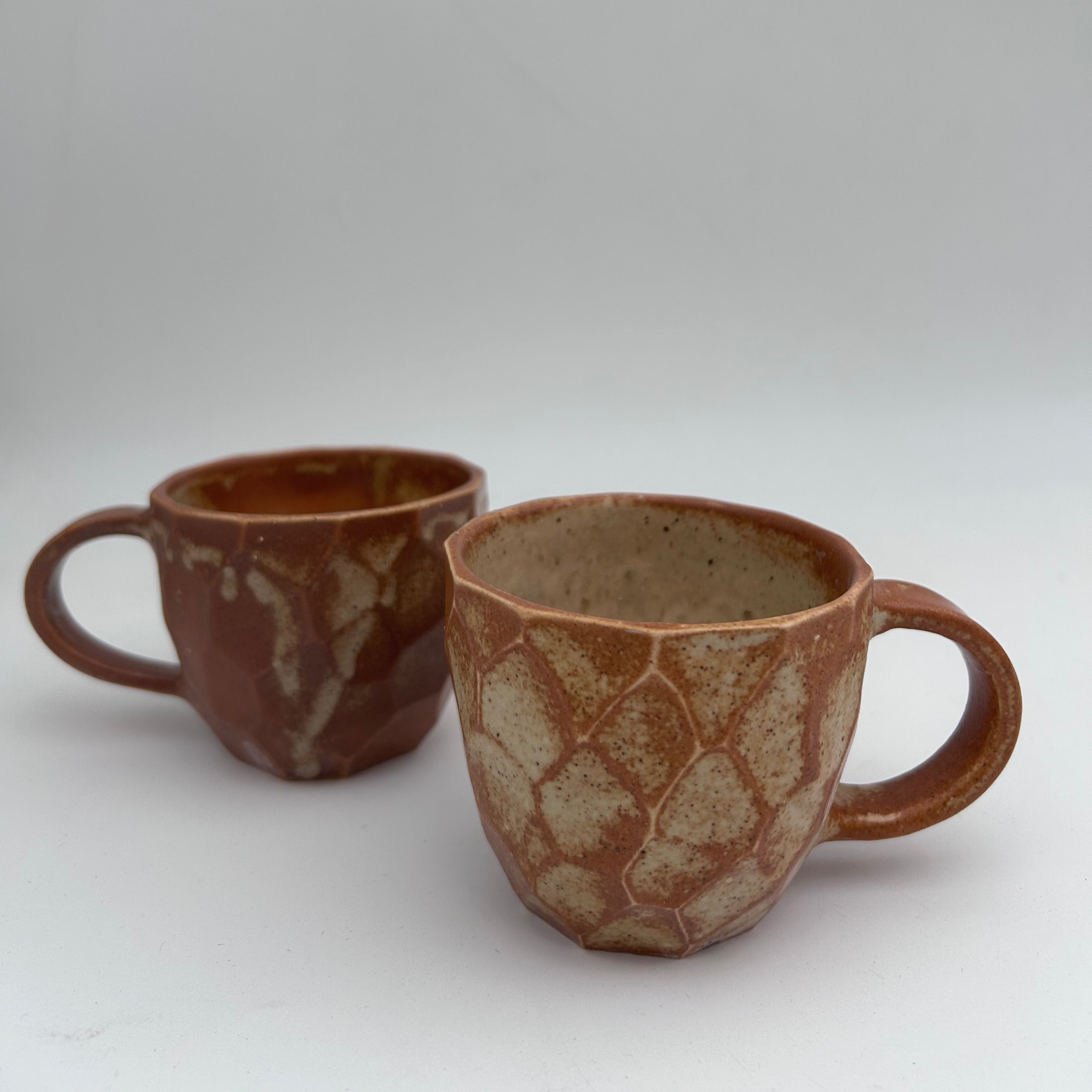 Faceted Medium Cups (Set of 2)