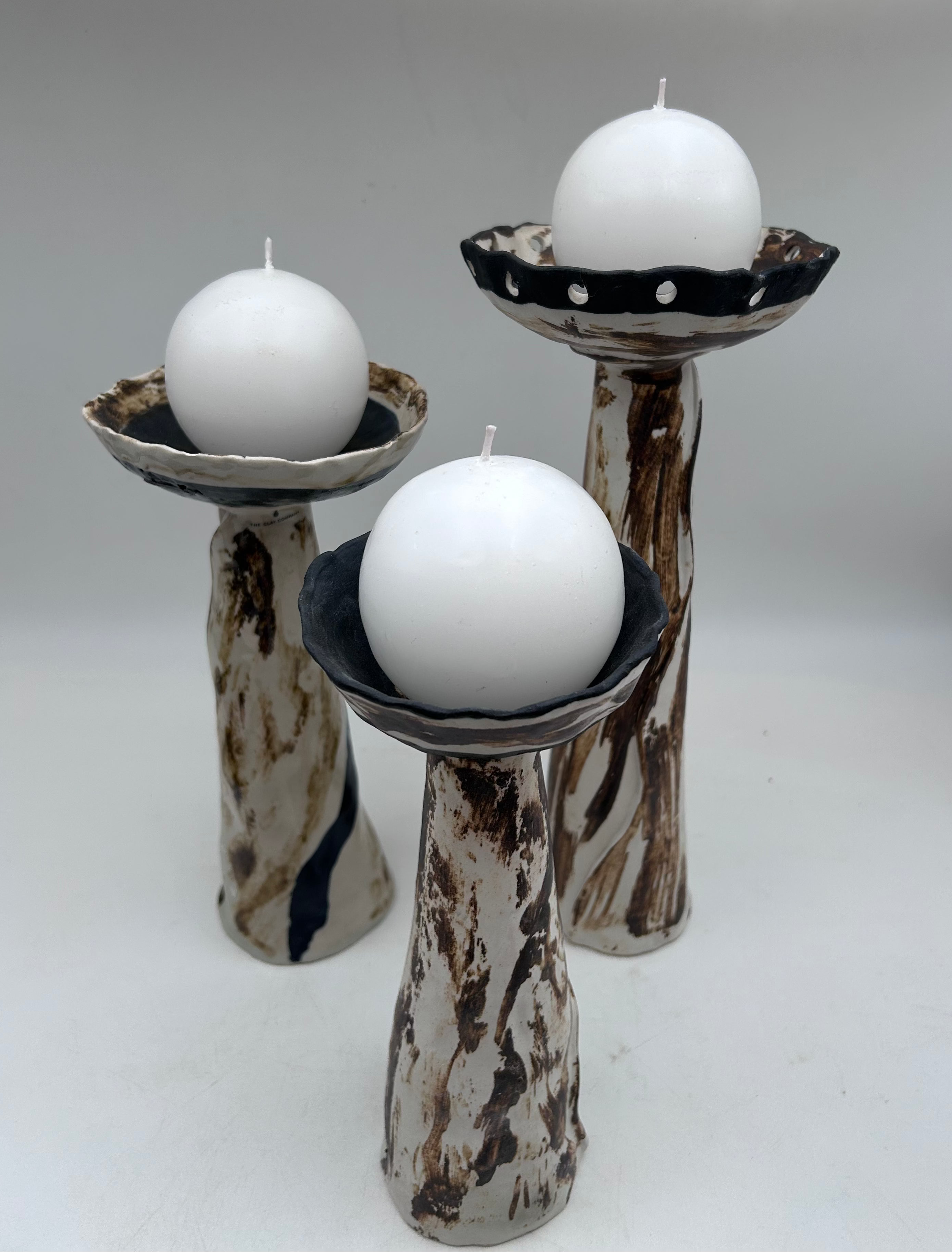 Tall Tea Light Holders (Set of 3)