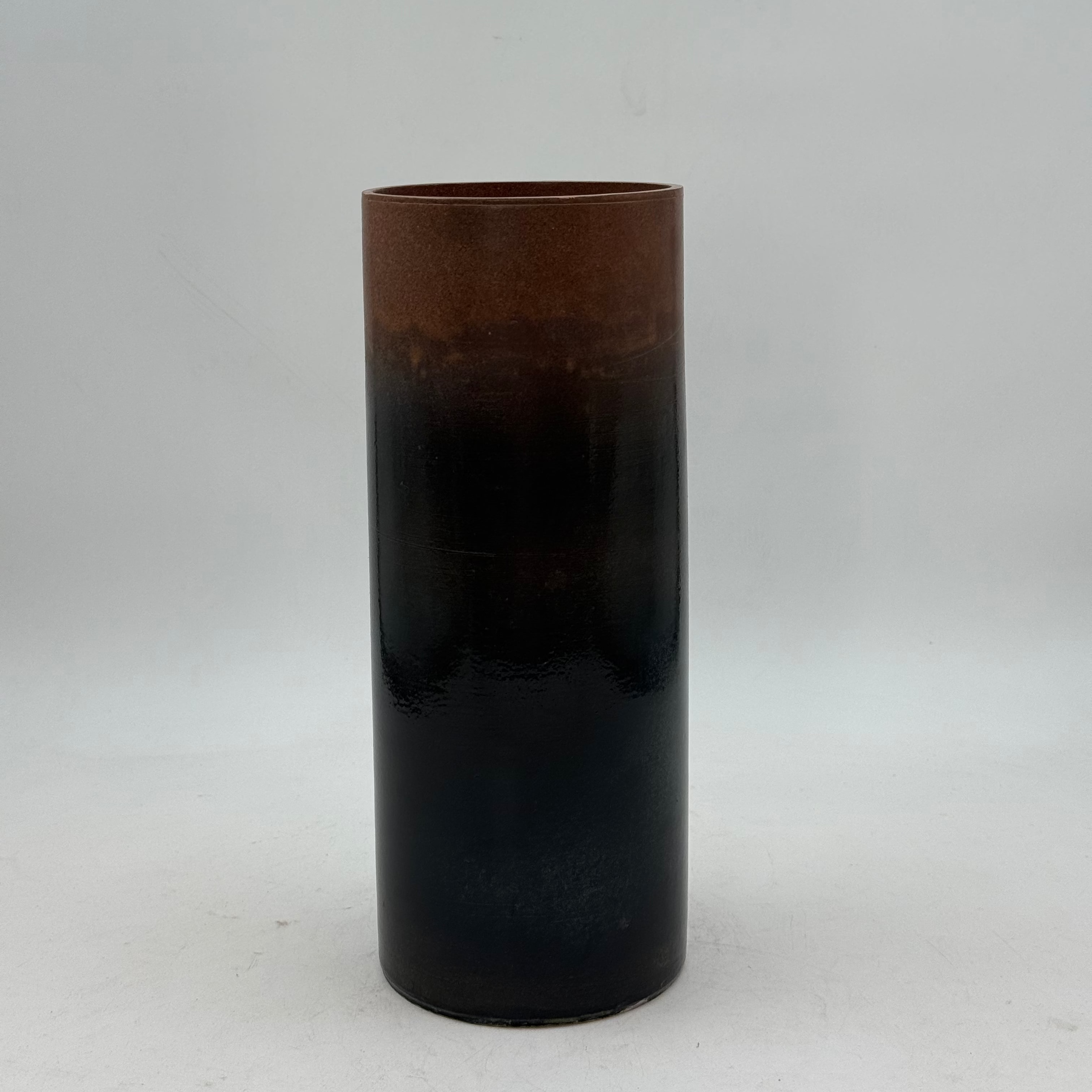 Tall Cylindrical Vase - Umber