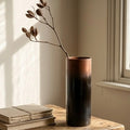 Tall Cylindrical Vase - Umber