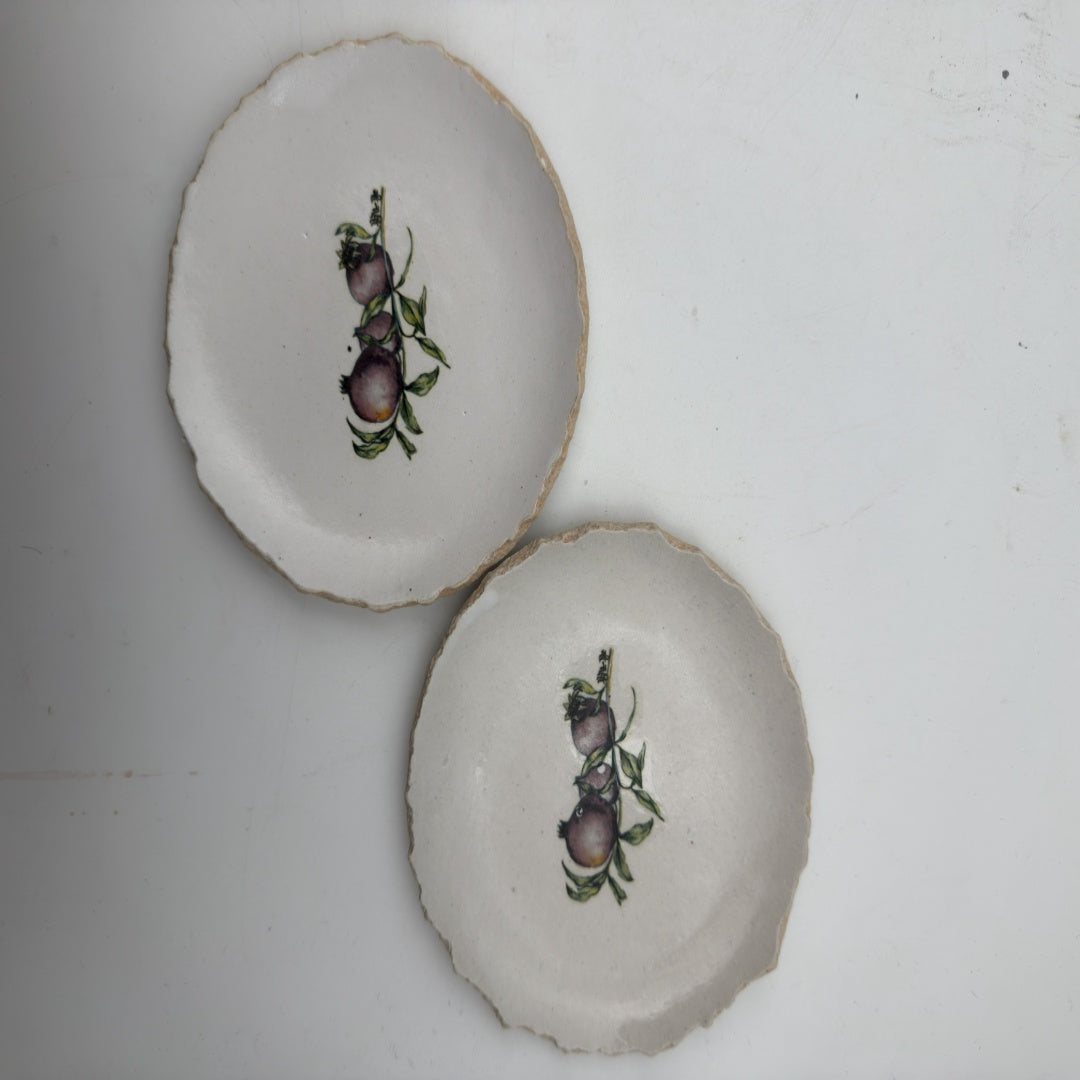 Jagged Abundance Series Snack Plate (Set of 4)