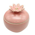 Solid color Multi-purpose box - with Gold tipped Flower knob