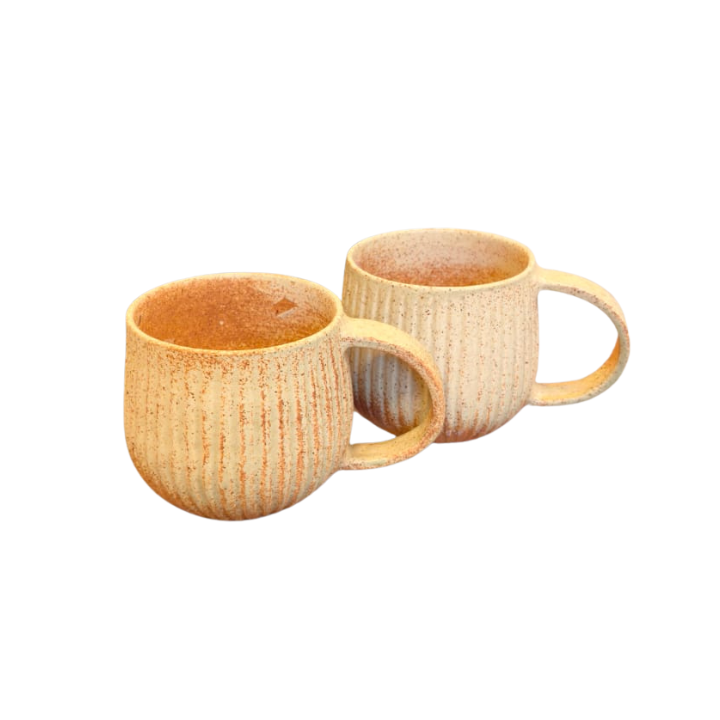 Corrugated Coffee Mugs (pair)