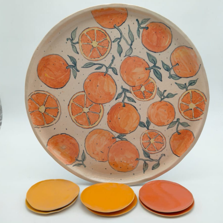 Giant Orange Platter