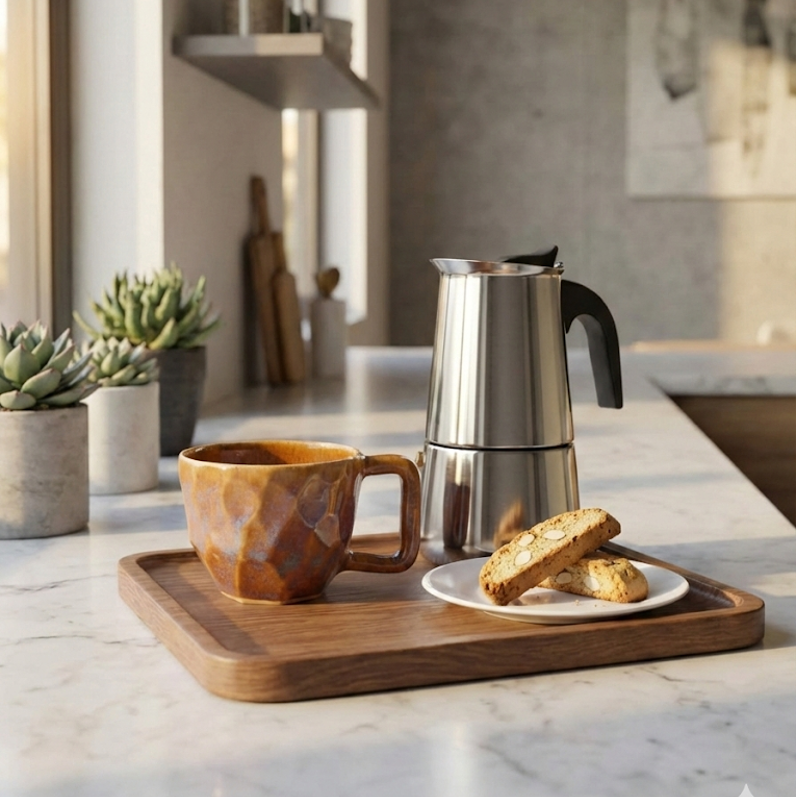 Faceted Cup (square handle) - Pair