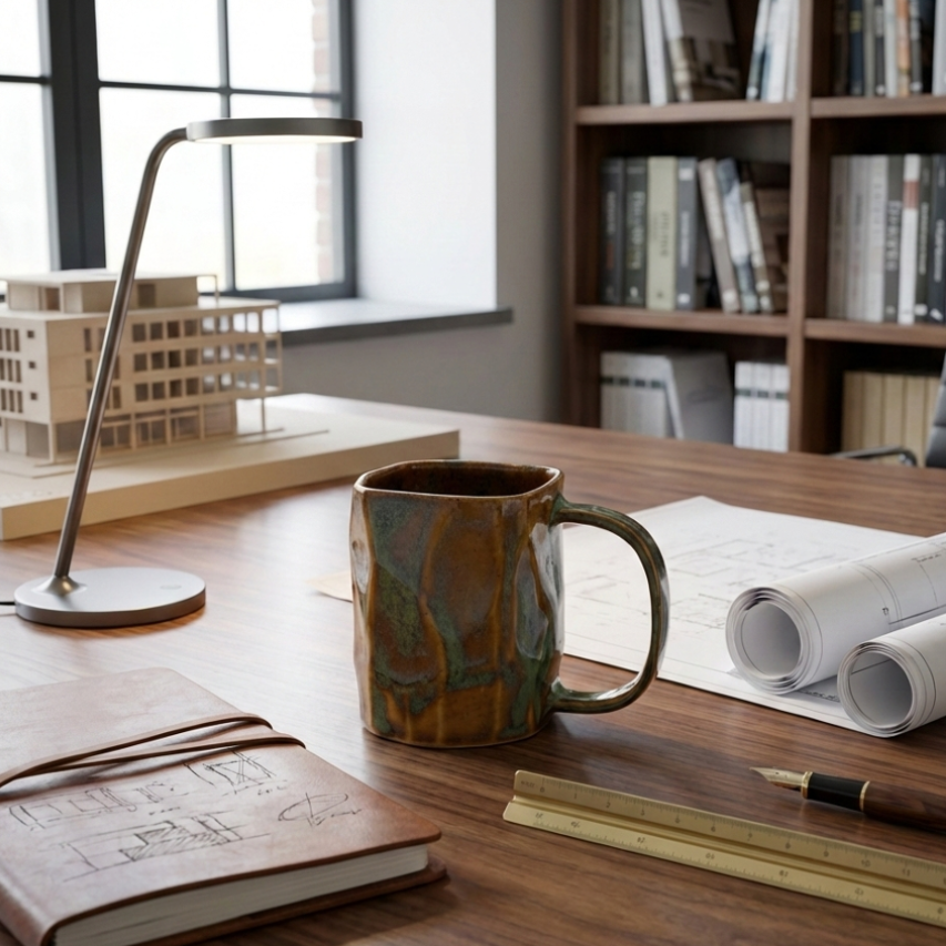 Faceted Square Mugs (Pair)