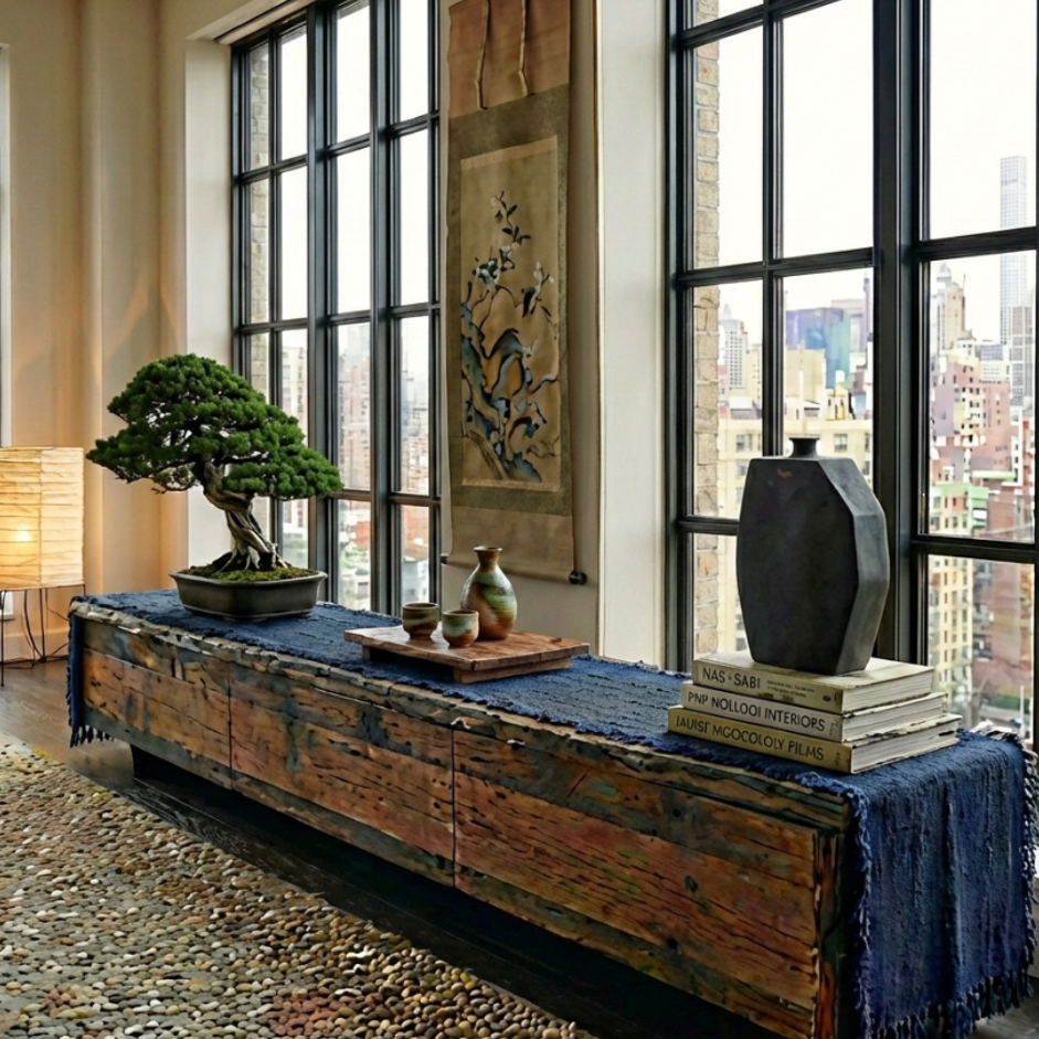 Urban Pause Flat Vase - BLACK