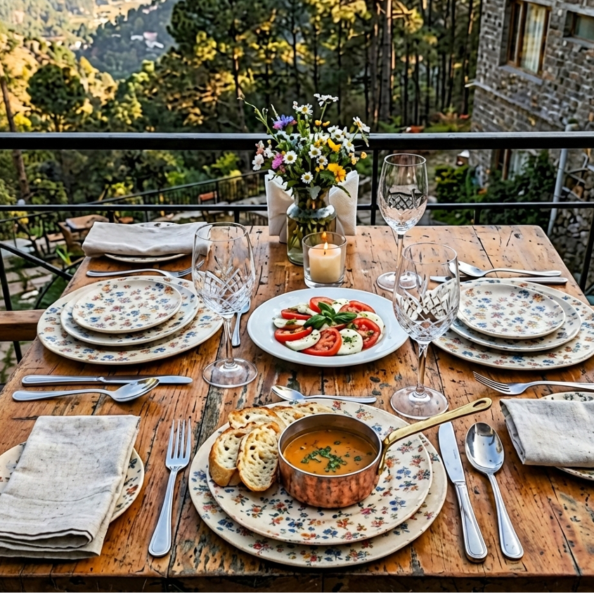 Sky Full of Flowers - Dinner Plates