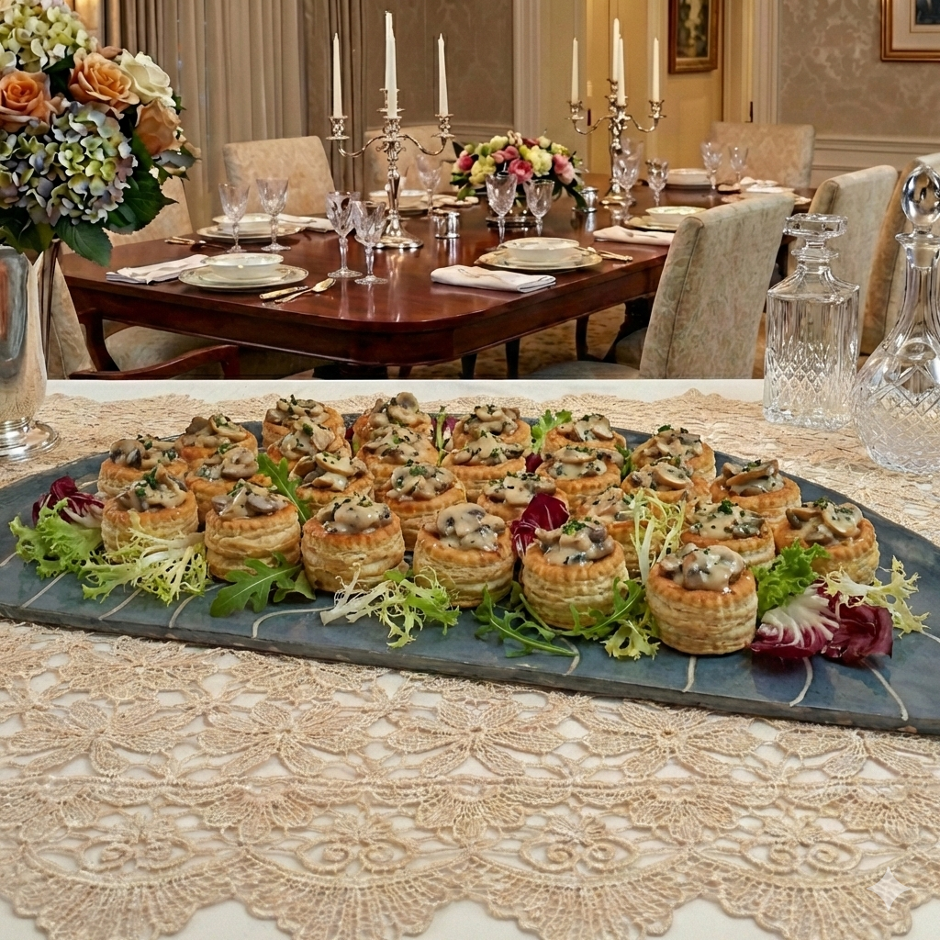 Monochrome Waves Half Platter 15"