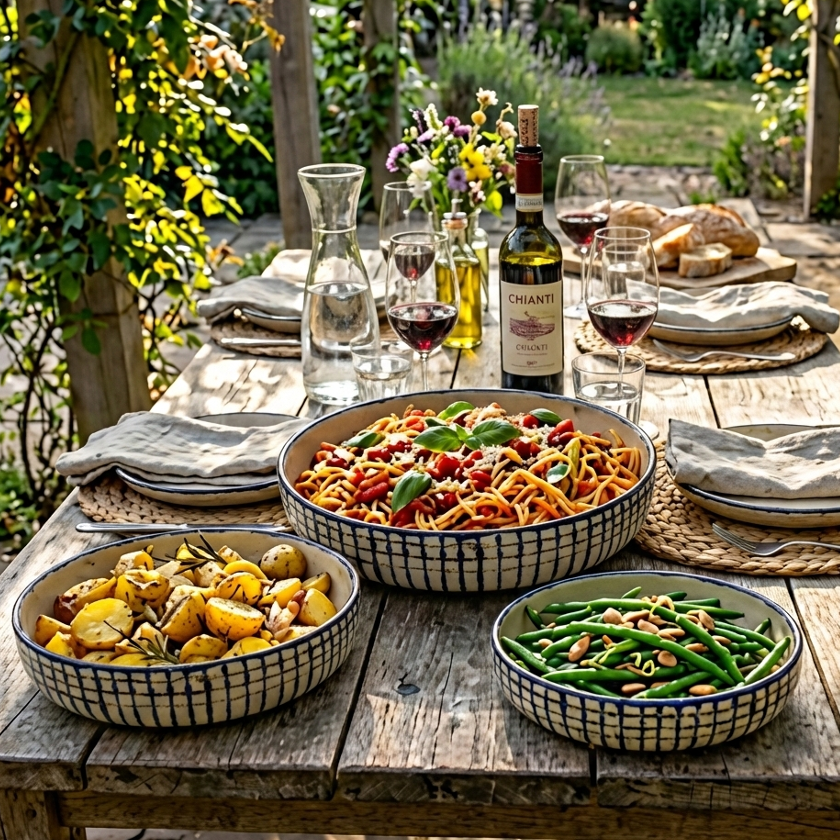 Hand Painted Bowls/serving dish (Set of 3)