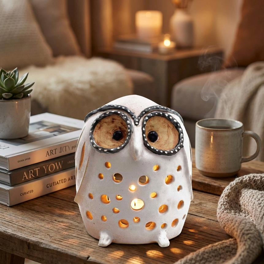 Owl Candel Holder