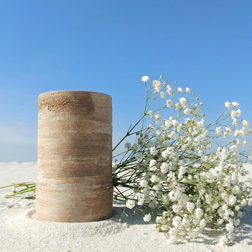 Rustic Brush Stoke Vase