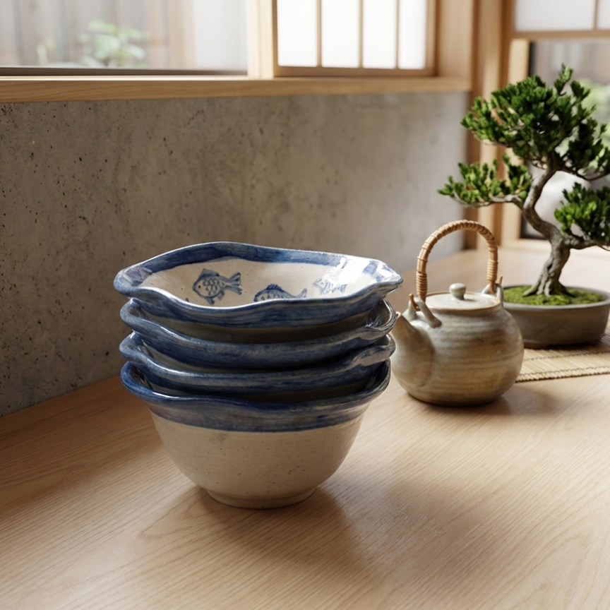 Japanese Ramen Bowl (Set of Four)