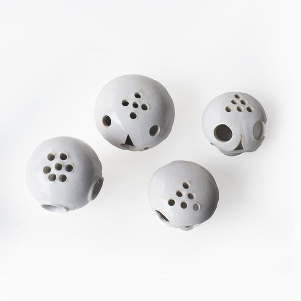 Halloween Faces candle holders Set of 4