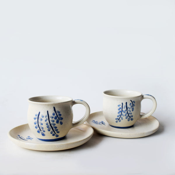 Hand-painted Tea Cup & Saucer Set