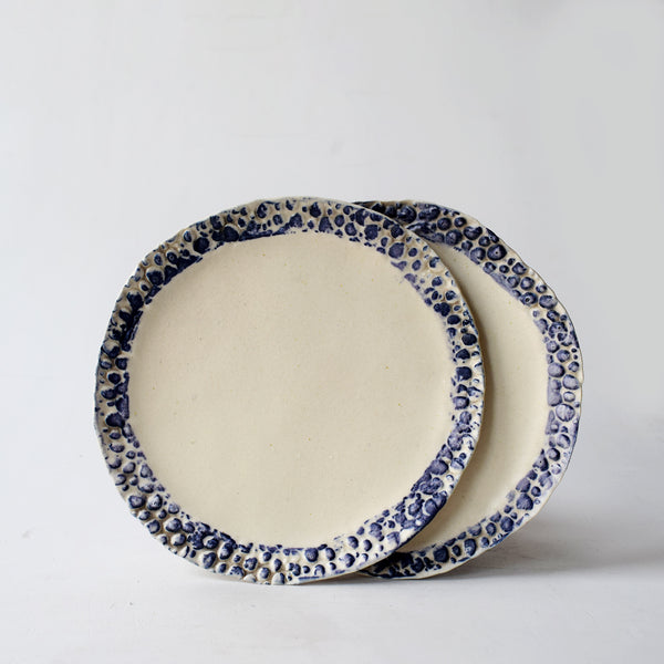 Pebbled Rim Side Plates (Pair)