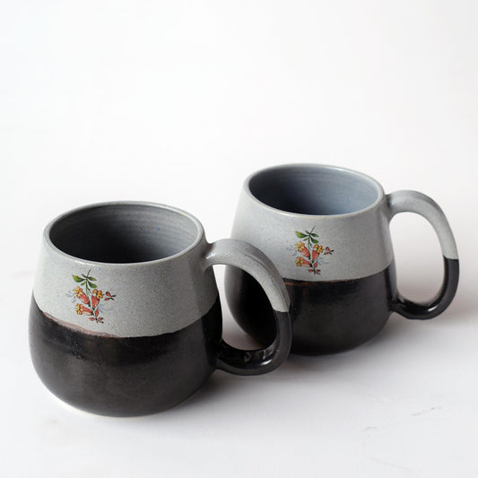 Blooms in Ash Cups (Pair)