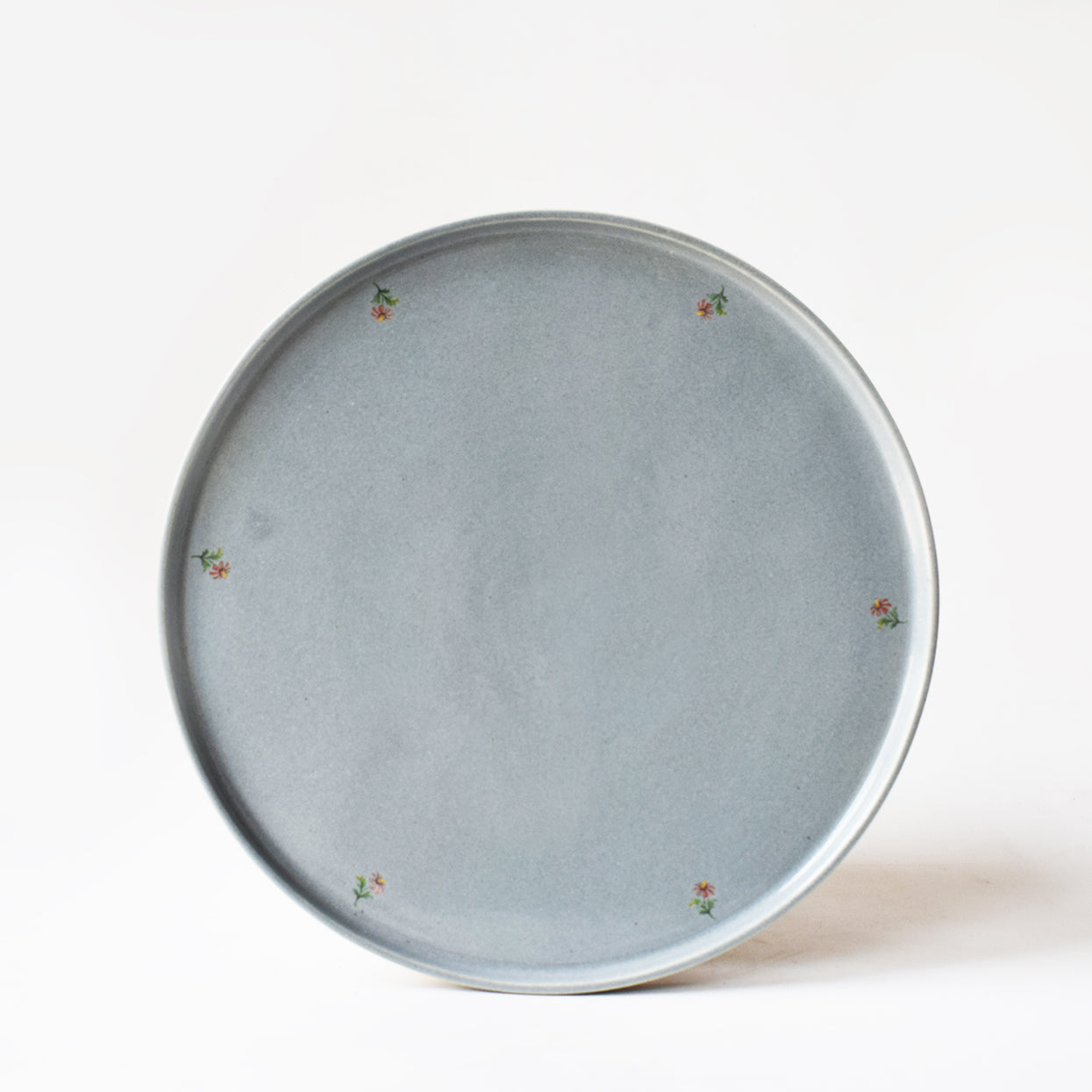 Corrugated Boho Eclectic Blooms  Platter-12"